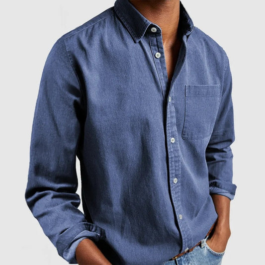 Maxime - Tøff Jeansskjorte Myk Blanding