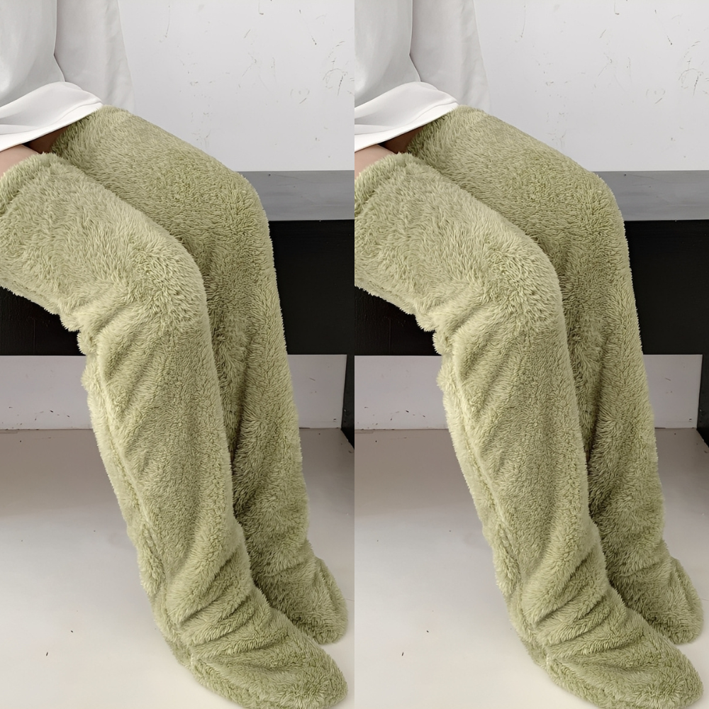 Camellia - Varme, overknee vintersokker for damer