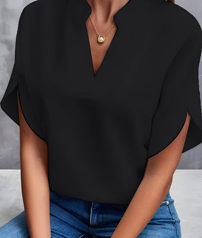 Chantelle - Enkel bluse med V-hals for damer