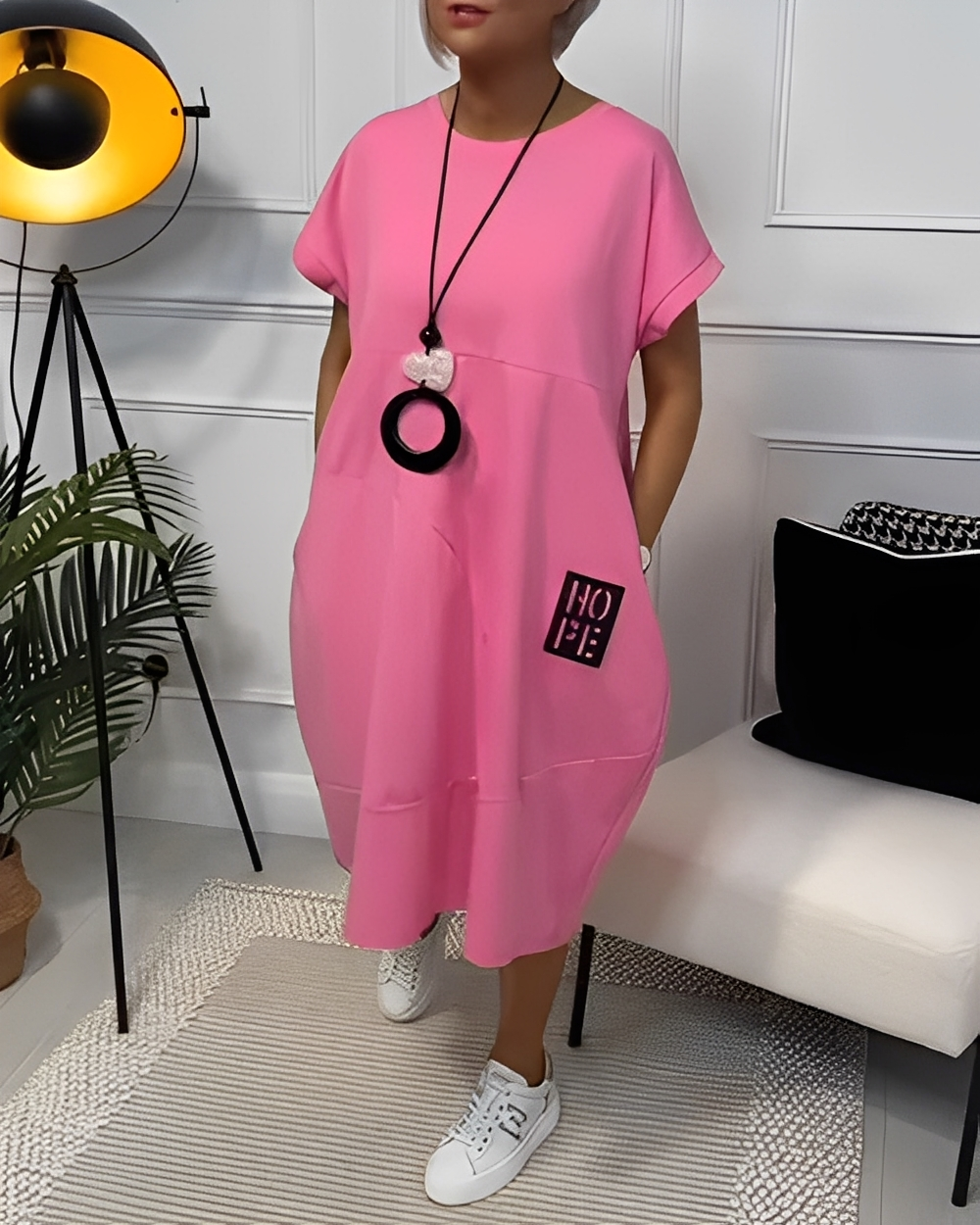 Estelle - Løs enkel kjole for kvinner