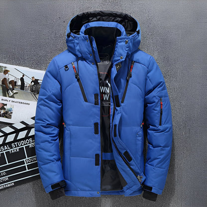 Damian - Moderne hettejakke med flere lommer for herrer