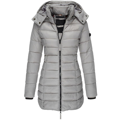 Louisa - Elegant, varm, polstret jakke for kvinner