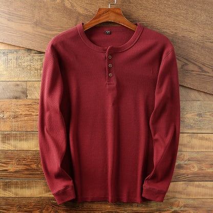 Damion - Casually designed men's long-sleeve cotton shirt