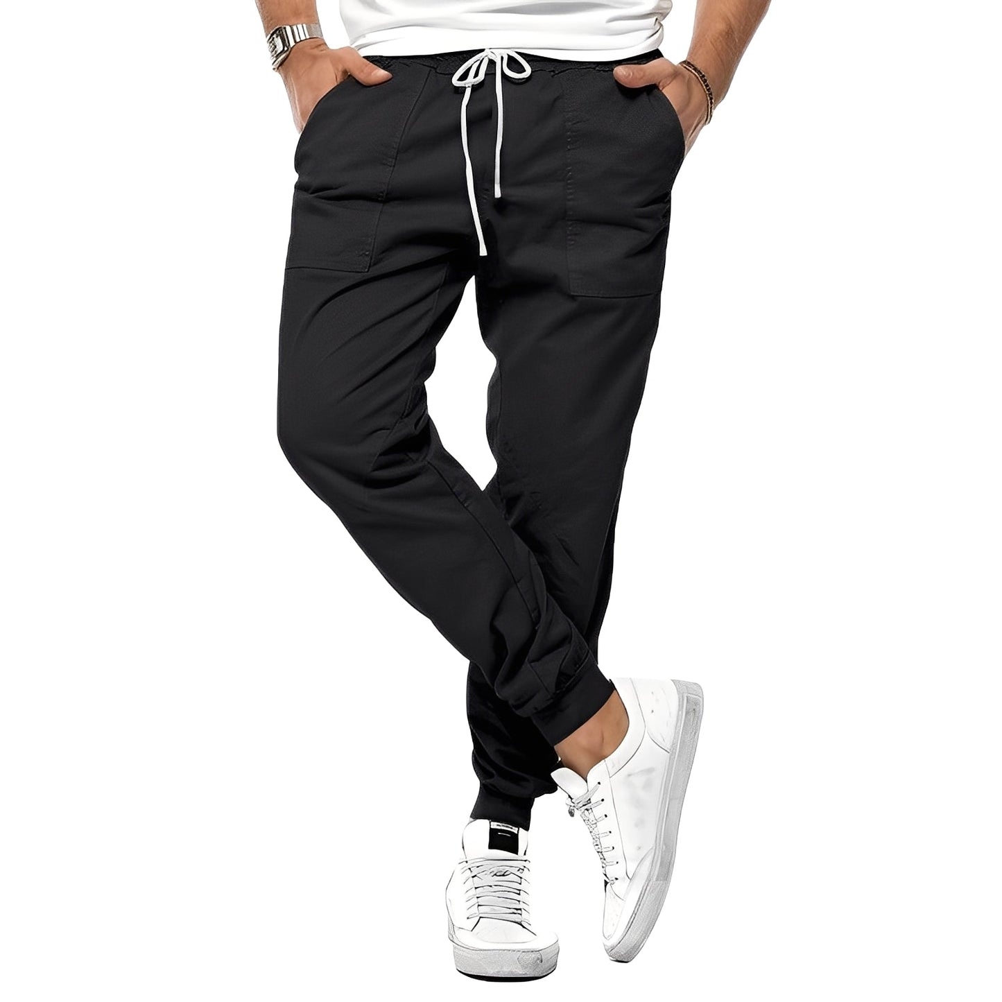 Cooper - Stilige Stretch-Sportbukse for Herrer