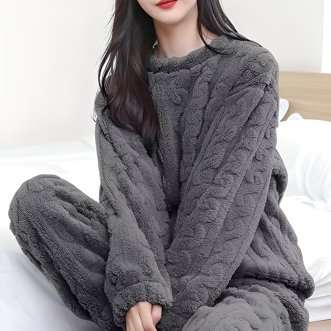 Kilie - Koselig, komfortabel todelt fleece-sett for damer