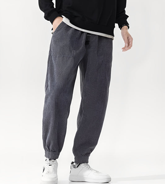 Nicholas - Stilfulle joggebukse av cord for herrer