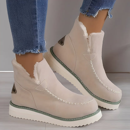 Ashlee - Varme vinterstøvler med kilehæl for damer