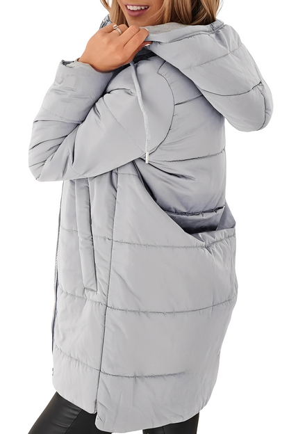 Lesley - Stilfulle dunjakke med hette for damer