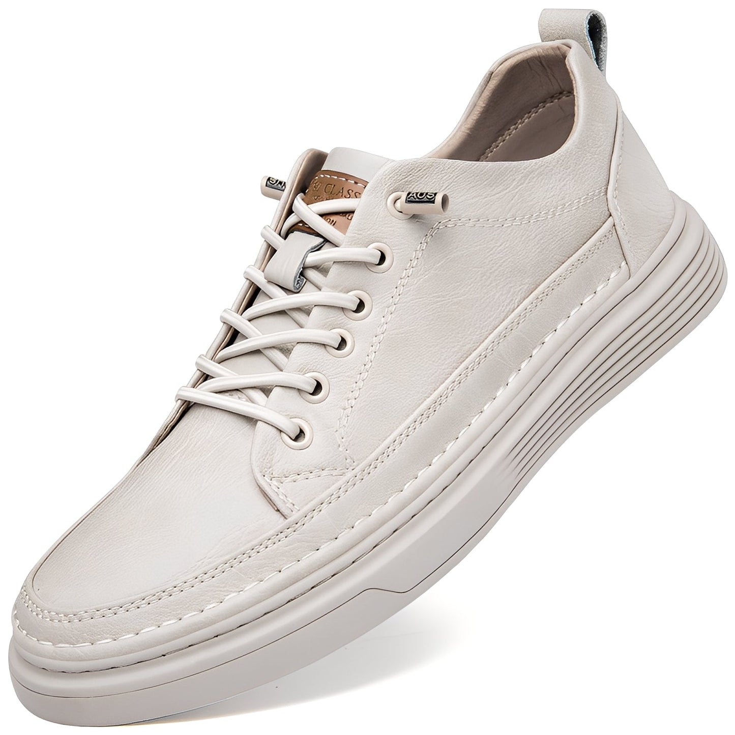 Damion - Klassiske sneakers i lær for menn