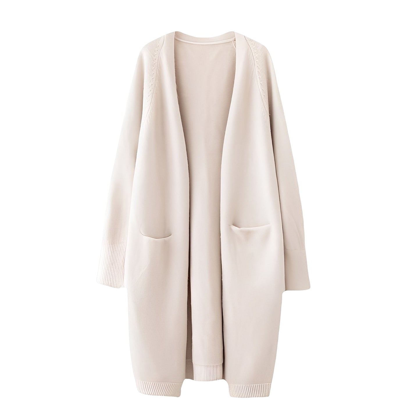 Claudie - Lang klassisk cardigan for kvinner