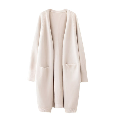 Claudie - Lang klassisk cardigan for kvinner