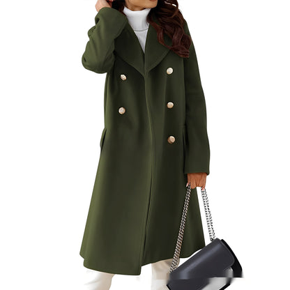 Amanda - Elegant dobbeltspent frakk for damer