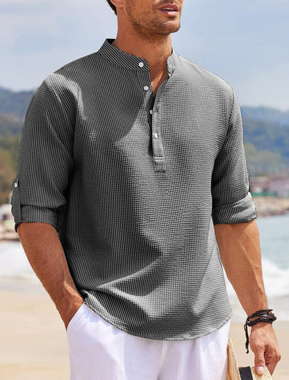 Cormac – Lin-skjorte med lange ermer for herrer