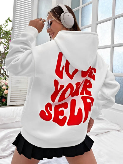 Daria – Trykt Bomull-Hoodie