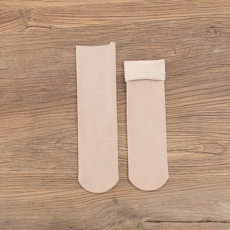 Gloria - Varme fløyel-snøsokker for damer