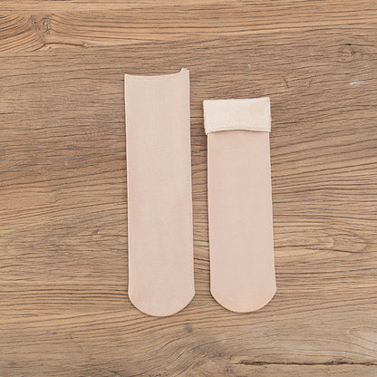 Gloria - Varme fløyel-snøsokker for damer