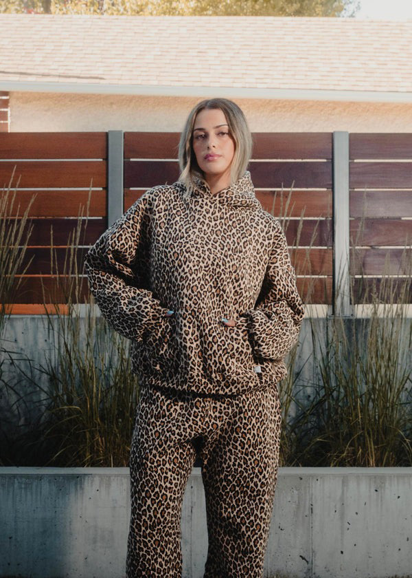 Elena – Genser med Leopardmønster