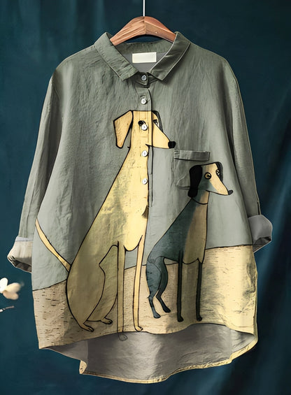 Eyden - Kunstnerisk skjorte med lange ermer for kvinner