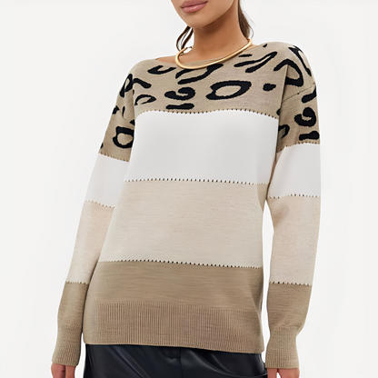 Anne - Stilig genser med trykk for damer