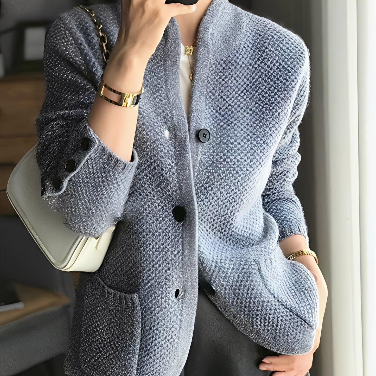 Madlyn - Elegant strikkegenser av ull for damer