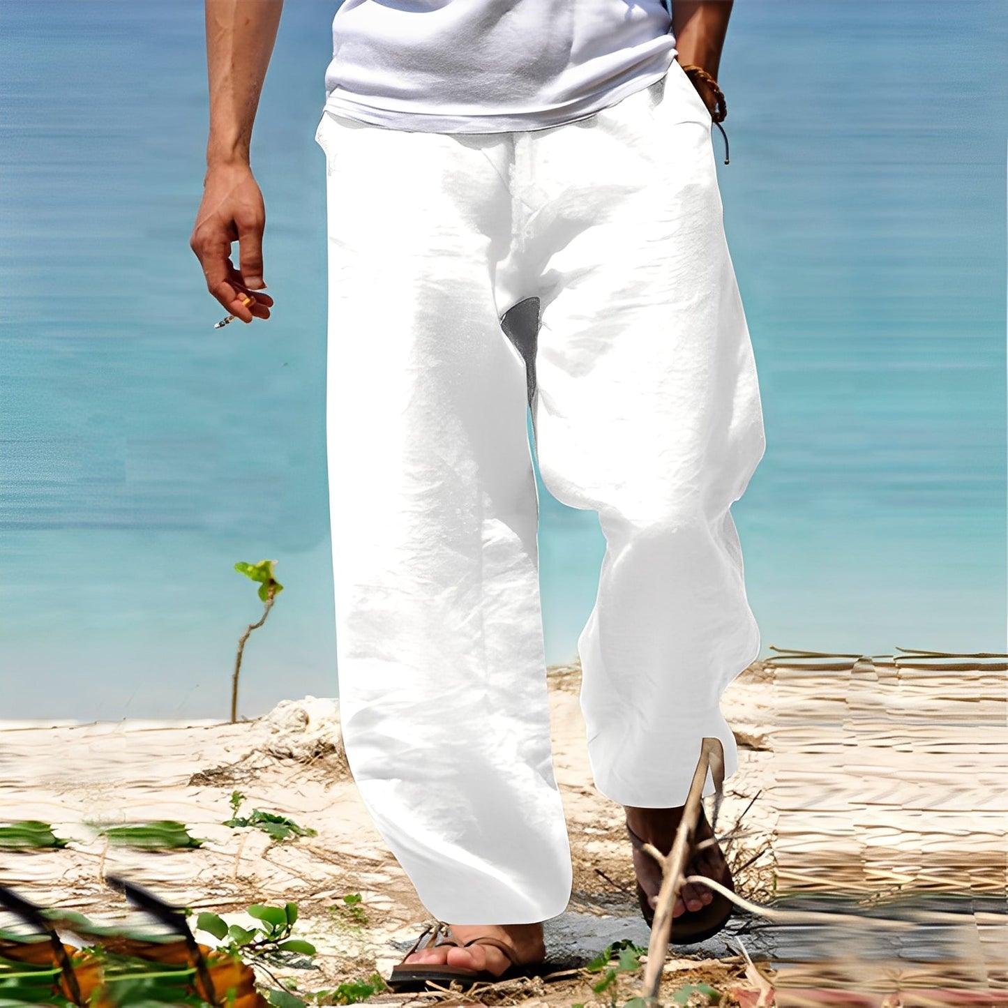 Milan - Komfortabel linbukse for menn