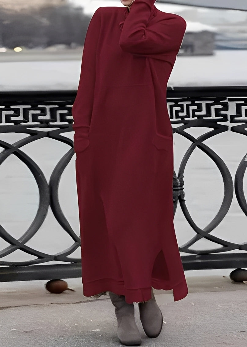 Emma - Stilfulle, løse, varme kjole for damer