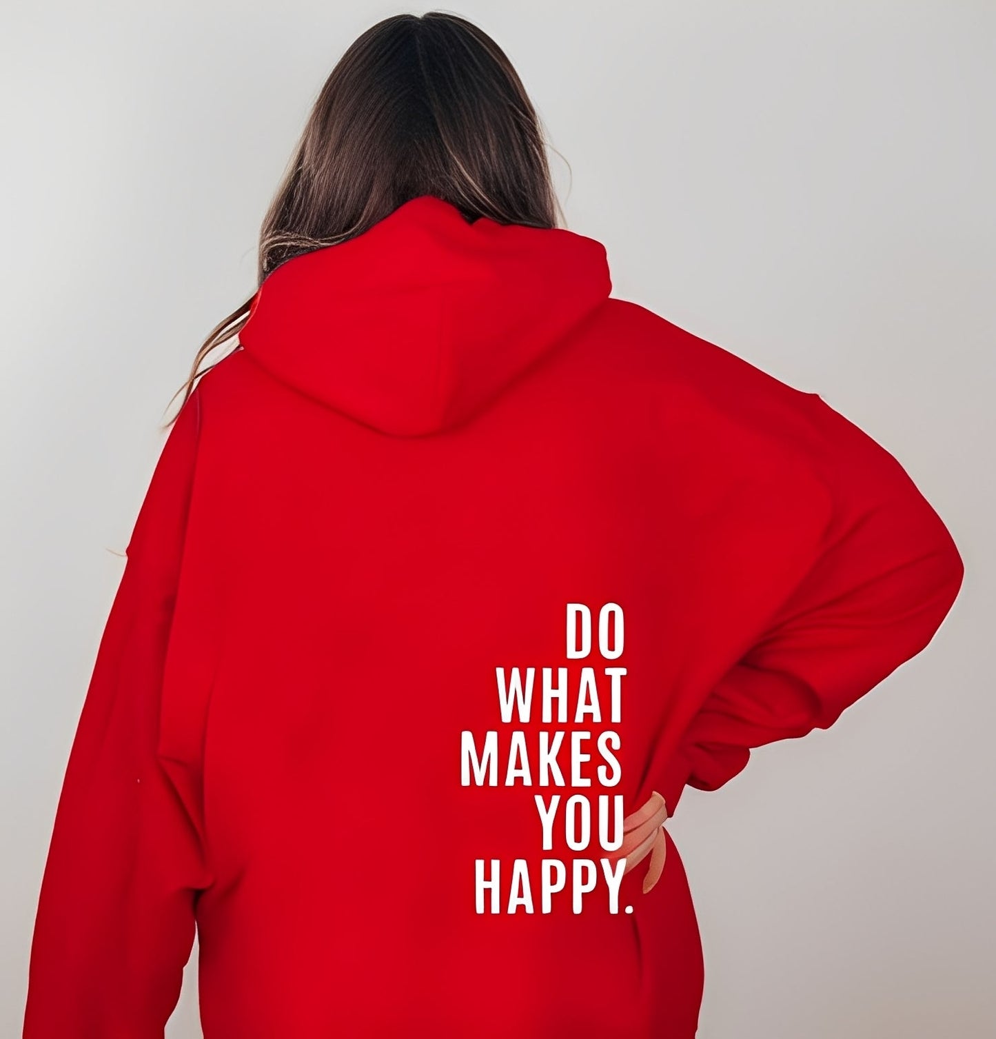 Adrienne - Elegant hettegenser med inskripsjon for kvinner