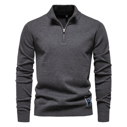 Caelum - Casual Slim-Fit-Strikkegenser for Herrer