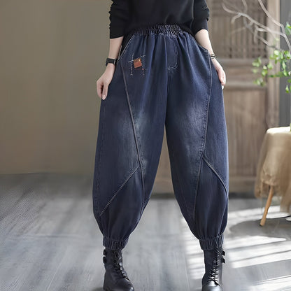 Shyanne - Tradisjonelle jeans med elastisk midje for kvinner