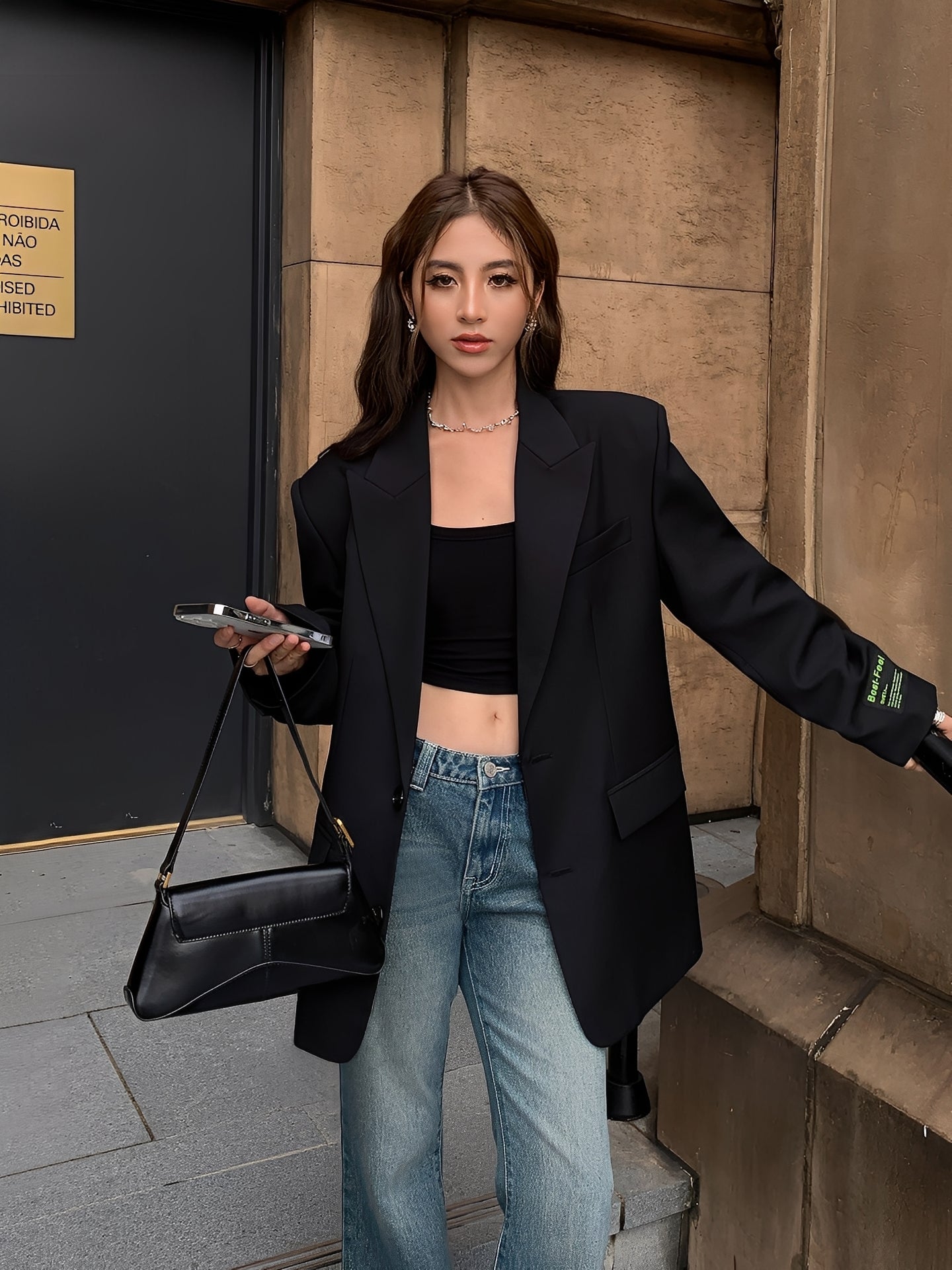 Maddison - Elegant klassisk oversize-blazer for damer