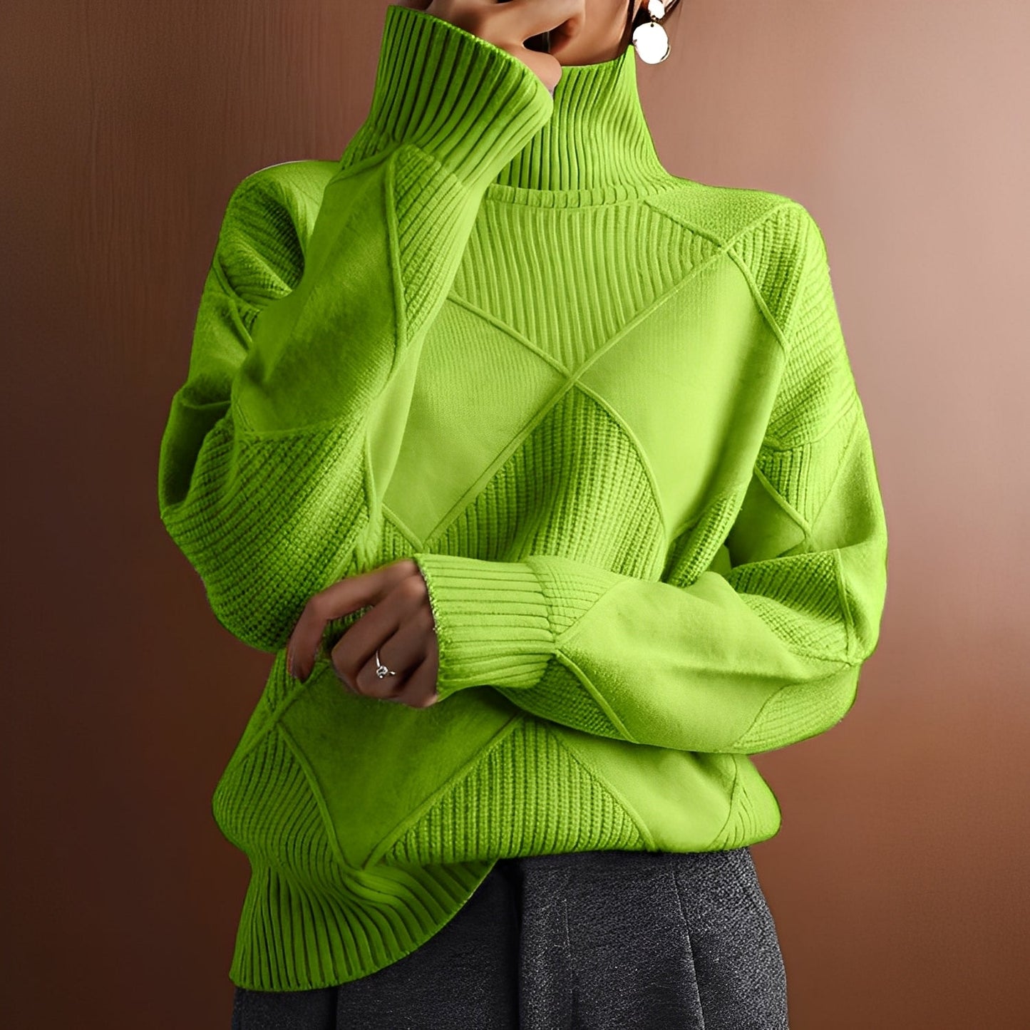 Morgan - Stilig kasjmir-rullekragegenser for damer