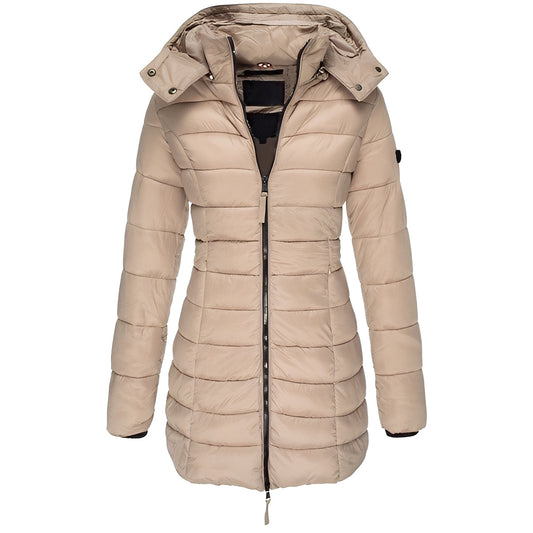 Louisa - Elegant, varm, polstret jakke for kvinner