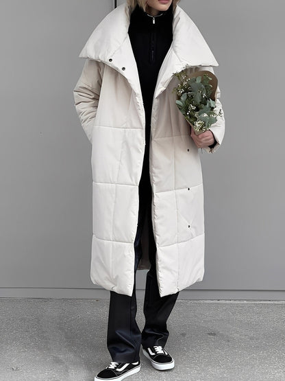 Adaline - Lang, varm, vattert jakke for damer