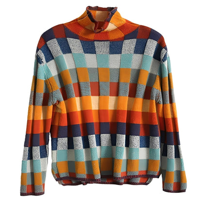 Katherine - Stilfull patchwork-genser i kasjmir for damer