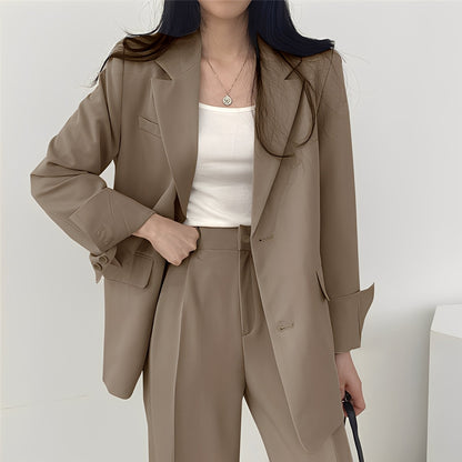 Alethea - Elegante sett med løs blazer og bukse for damer