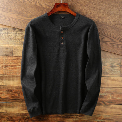 Damion - Casually designed men's long-sleeve cotton shirt