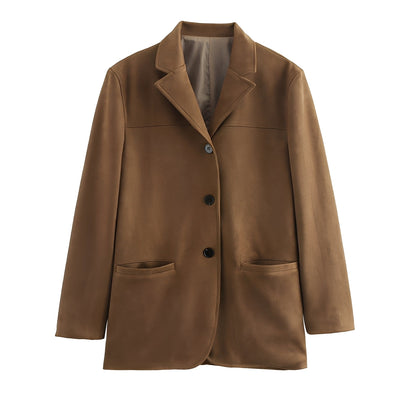 Ashlea - Elegant blazer med slag og skjørt for damer