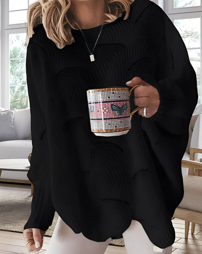 Kassandra - Stilig, utskåret genser for damer