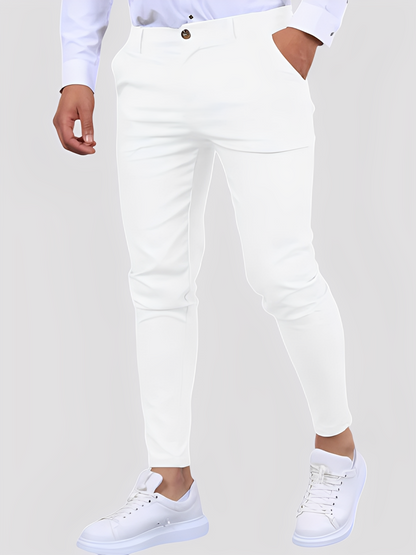 Shelton - Tilsfeldige Stretch-bukse med slank passform for herrer