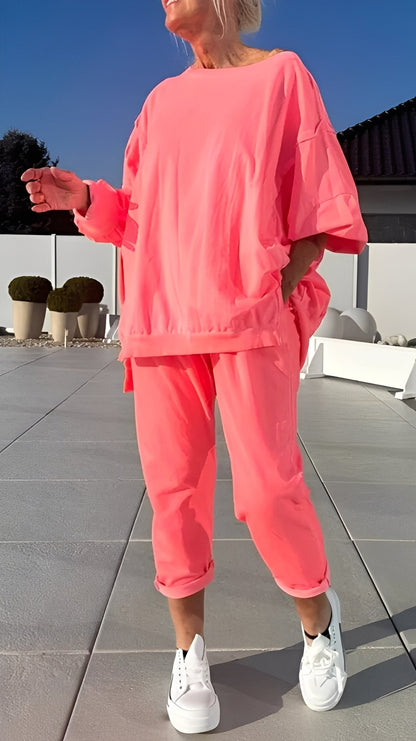 Eleanore - Tilfeldig sett med løs topp og bukse for damer