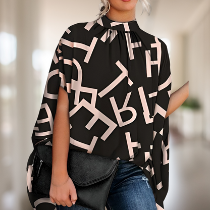 Zara – Vidt snittet bluse med V-hals