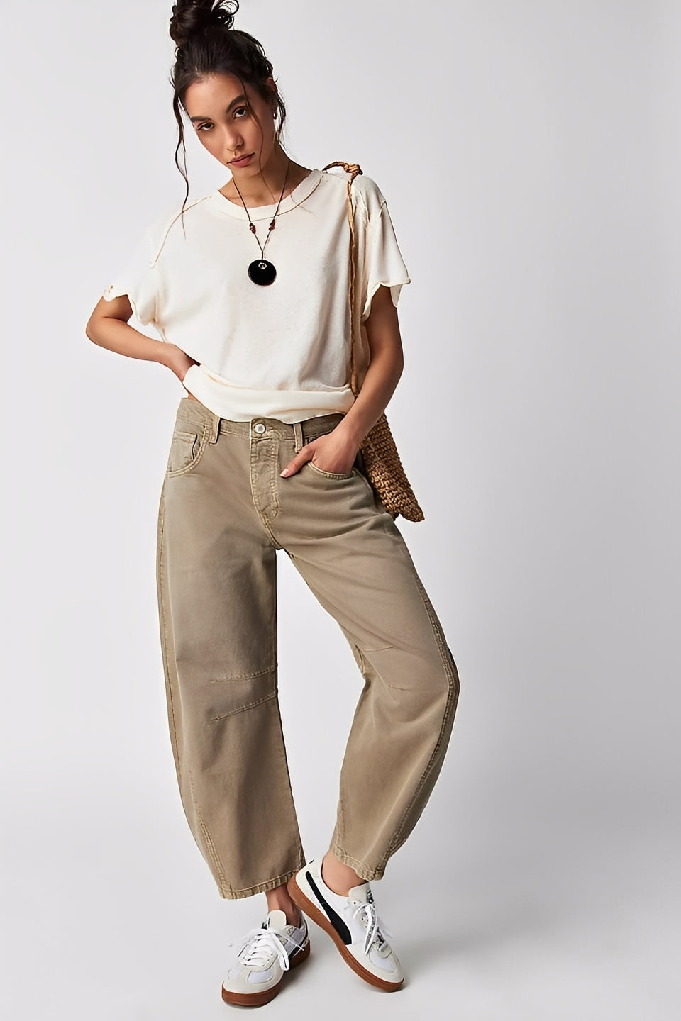 Adrienne - Klassiske vidt snittede Barrel-Jeans for damer