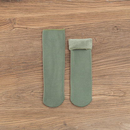 Gloria - Varme fløyel-snøsokker for damer