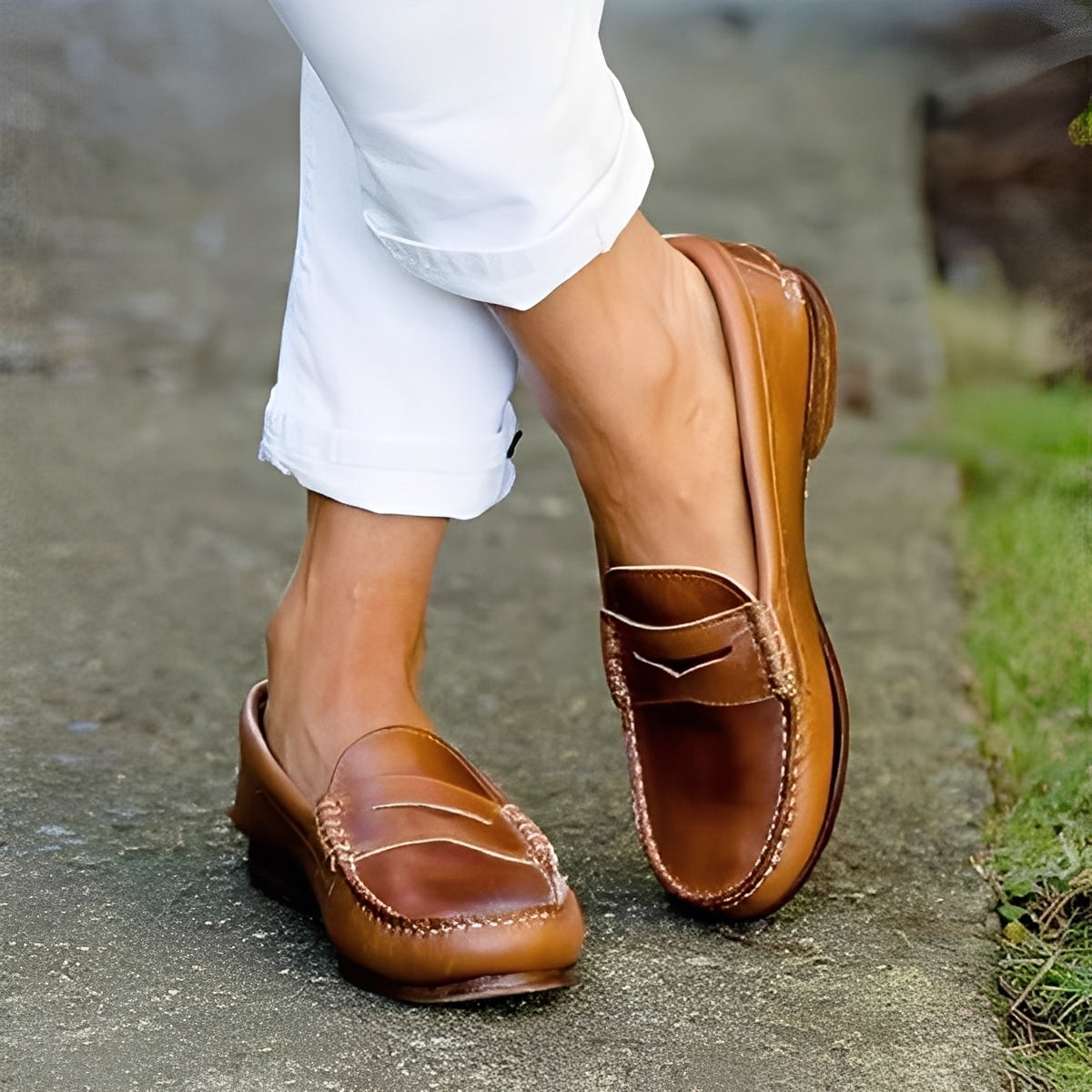 Shania - Tilfeldige, enkle slippers for damer