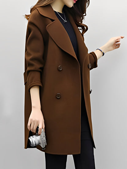 Nichole - Elegant dobbeltspent trenchcoat for damer