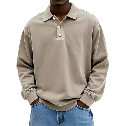 Chris - Klassisk tykk langermet skjorte for herrer