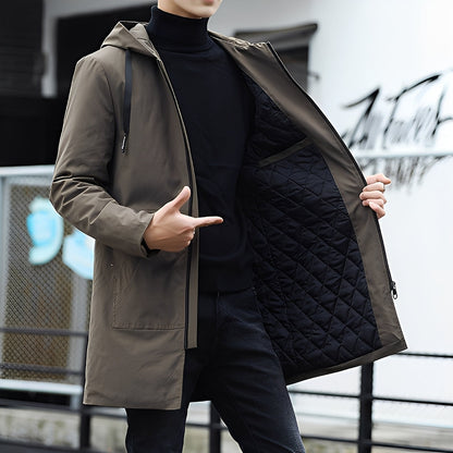 Derren - Tilfeldig, lett jakke med hette for herrer