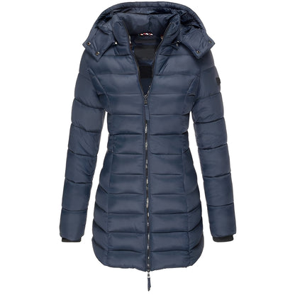 Louisa - Elegant, varm, polstret jakke for kvinner