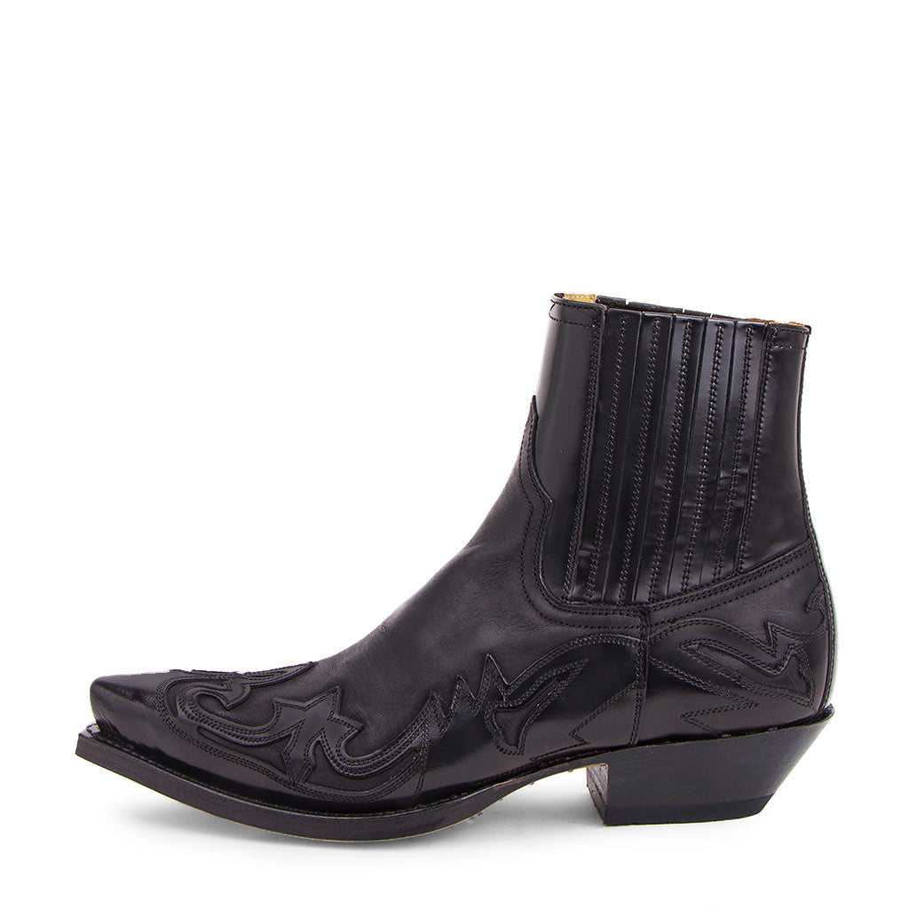 Geraldine - Retro-Cowboystiefel i lær for damer