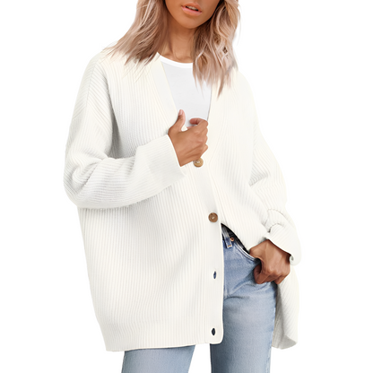 Christal - Tilfeldig Stor Cardigan for Kvinner